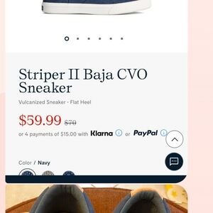 Sperry Navy Sneakers with Memory Foam